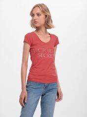 Акція на Футболка Victoria's Secret 9108 XS Червона від Rozetka