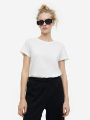 Акція на Футболка H&M 061141810 S Біла від Rozetka