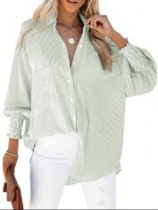 Акція на Сорочка оверсайз жіноча SHEIN GD-00202054 XL Зелена від Rozetka