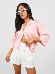 Акція на Сорочка бавовняна жіноча Boohoo GD-00188364 14 Рожева від Rozetka