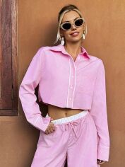 Акція на Сорочка жіноча SHEIN GD-00208431 M Рожева від Rozetka