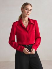 Акція на Сорочка жіноча SHEIN GD-00197991 XS Червона від Rozetka