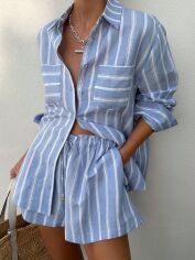 Акція на Сорочка оверсайз жіноча SHEIN GD-00227266 S Різнокольорова від Rozetka