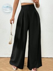 Акція на Штани жіночі SHEIN GD-00203425 M-Petite Чорні від Rozetka