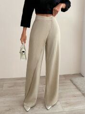 Акція на Штани жіночі SHEIN GD-00205167 XS Бежеві від Rozetka