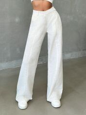 Акція на Штани жіночі SHEIN GD-00213915 L Бежеві від Rozetka