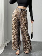 Акція на Штани жіночі SHEIN GD-00203450 XL Хакі від Rozetka