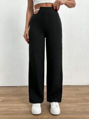 Акція на Штани жіночі SHEIN GD-00222164 S Чорні від Rozetka