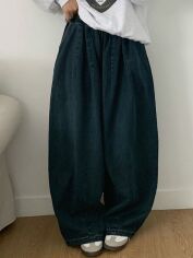 Акція на Штани жіночі SHEIN GD-00205747 XL Темно-зелені від Rozetka