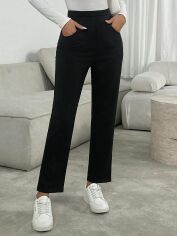 Акція на Штани жіночі SHEIN GD-00218012 M Чорні від Rozetka