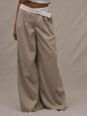 Акція на Штани жіночі SHEIN GD-00220881 L Хакі від Rozetka