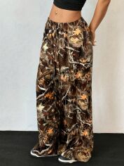 Акція на Штани жіночі SHEIN GD-00226196 0XL Коричневі від Rozetka