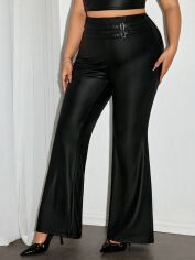 Акція на Штани жіночі SHEIN GD-00220392 0XL Чорні від Rozetka