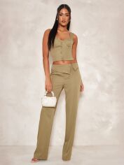 Акція на Штани жіночі Pretty Little Thing GD-00188569 8 Хакі від Rozetka