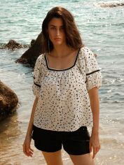 Акція на Блузка жіноча SHEIN GD-00208100 L Різнокольорова від Rozetka