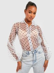 Акція на Блузка жіноча Boohoo GD-00188158 8 Біла від Rozetka