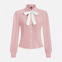 Акція на Блузка жіноча SHEIN GD-00207899 XL Рожева від Rozetka