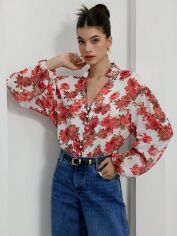 Акція на Блузка жіноча SHEIN GD-00209412 M Різнокольорова від Rozetka