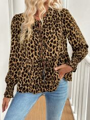 Акція на Блузка жіноча SHEIN GD-00213429 XL Жовта від Rozetka