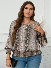 Акція на Блузка жіноча SHEIN GD-00225885 2XL Різнокольорова від Rozetka