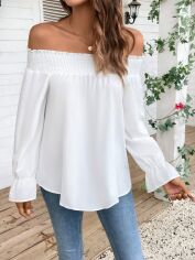Акція на Блузка жіноча SHEIN GD-00202501 L Біла від Rozetka