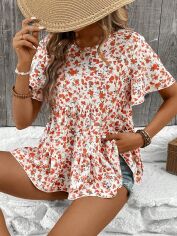 Акція на Блузка жіноча SHEIN GD-00214505 L Різнокольорова від Rozetka