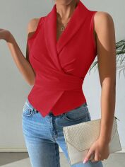 Акція на Блузка жіноча SHEIN GD-00218608 L Червона від Rozetka