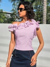 Акція на Блузка жіноча SHEIN GD-00201825 L Рожева від Rozetka