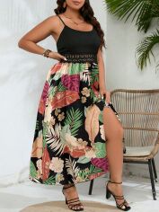 Акція на Сарафан жіночий SHEIN GD-00220422 0XL Чорний від Rozetka