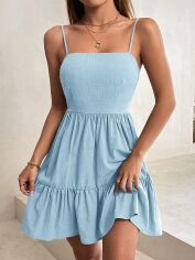 Акція на Сарафан жіночий SHEIN GD-00195750 S-Petite Блакитний від Rozetka
