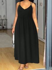 Акція на Сарафан жіночий SHEIN GD-00223148 1XL Чорний від Rozetka