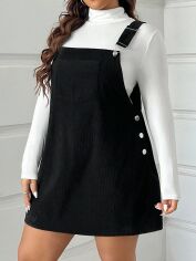 Акція на Сарафан жіночий SHEIN GD-00202803 US 22 Чорний від Rozetka