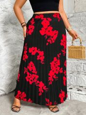 Акція на Спідниця жіноча SHEIN GD-00226348 0XL Чорна від Rozetka