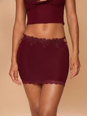 Акція на Спідниця літня жіноча SHEIN GD-00219260 L Бордова від Rozetka