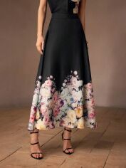 Акція на Спідниця літня жіноча SHEIN GD-00203293 M Чорна від Rozetka