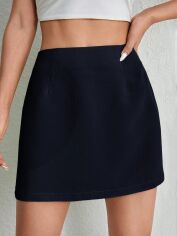 Акція на Спідниця літня жіноча SHEIN GD-00206819 M Темно-синя від Rozetka