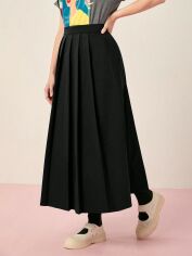 Акція на Спідниця літня жіноча SHEIN GD-00206385 L Чорна від Rozetka
