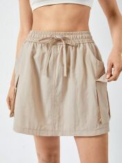 Акція на Спідниця літня жіноча SHEIN GD-00202795 L Бежева від Rozetka