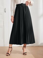 Акція на Спідниця літня жіноча SHEIN GD-00220068 S Чорна від Rozetka