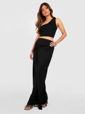Акція на Спідниця літня жіноча Boohoo GD-00188316 6 Чорна від Rozetka