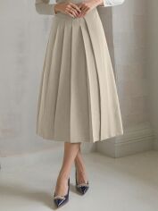 Акція на Спідниця літня жіноча SHEIN GD-00219194 S Світло-сіра від Rozetka