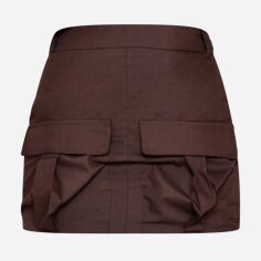 Акція на Спідниця міні літня жіноча Pretty Little Thing GD-00187493 6 Коричнева від Rozetka