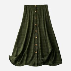 Акція на Спідниця жіноча SHEIN GD-00228480 2XL Зелена від Rozetka