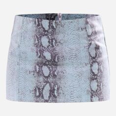 Акція на Спідниця міні літня жіноча Pretty Little Thing GD-00187461 10 Сіра із м\'ятним від Rozetka