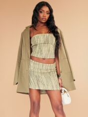 Акція на Спідниця міні літня жіноча Pretty Little Thing GD-00188549 10 Хакі від Rozetka