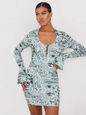 Акція на Сукня коротка літня жіноча Pretty Little Thing GD-00187426 10 Зелена від Rozetka