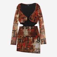 Акція на Сукня коротка літня жіноча Pretty Little Thing GD-00188400 10 Коричнева від Rozetka