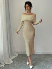 Акція на Сукня осіння жіноча SHEIN GD-00204050 L Коричнева від Rozetka