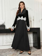 Акція на Сукня осіння жіноча SHEIN GD-00217355 XL Чорно-біла від Rozetka