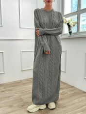 Акція на Сукня жіноча SHEIN GD-00194508 One Size Темно-сіра від Rozetka